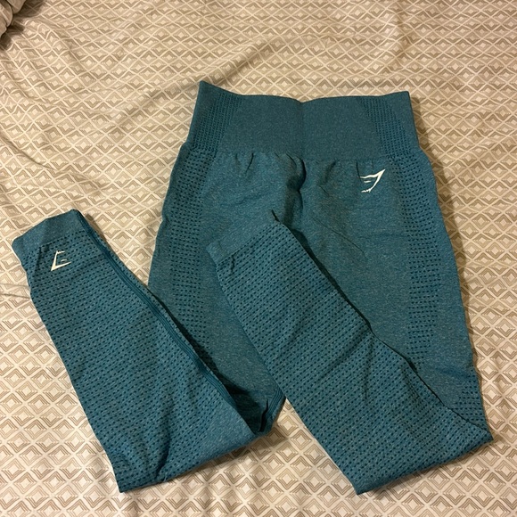 Gymshark Pants - Gymshark Vital Seamless 2.0 Leggings-tahoe teal color way